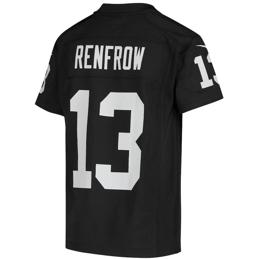 Youth Las Vegas Raiders Hunter Renfrow Nike Black Game Jersey - ujerseystore