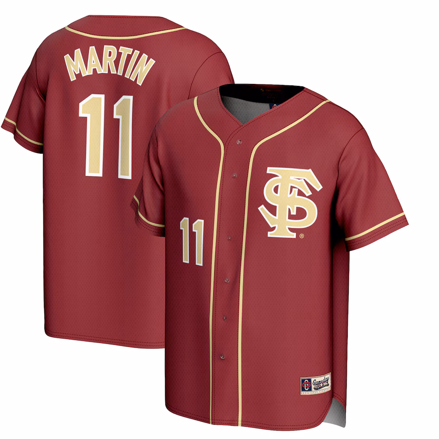 Unisex GameDay Greats Mike Martin Garnet Florida State Seminoles Lightweight Baseball Jersey - ujerseystore