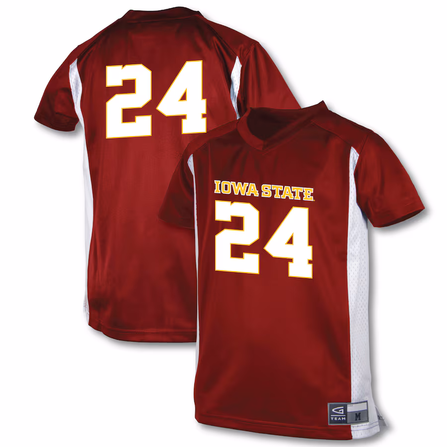 Youth Garb #1 Cardinal Iowa State Cyclones Football Jersey - ujerseystore