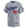 Men's Los Angeles Dodgers Mookie Betts Nike Gray Road Elite Player Jersey - ujerseystore