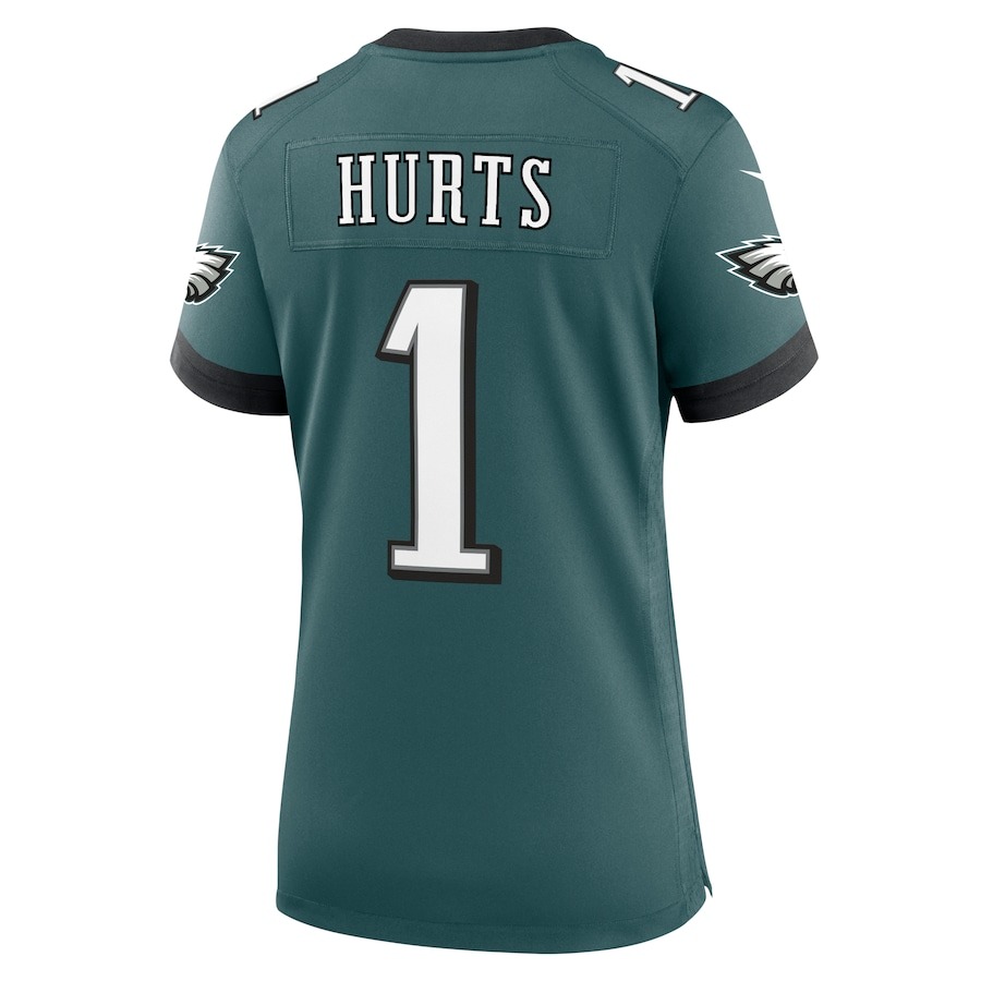 Women's Philadelphia Eagles Jalen Hurts Nike Midnight Green Team Game Jersey - ujerseystore