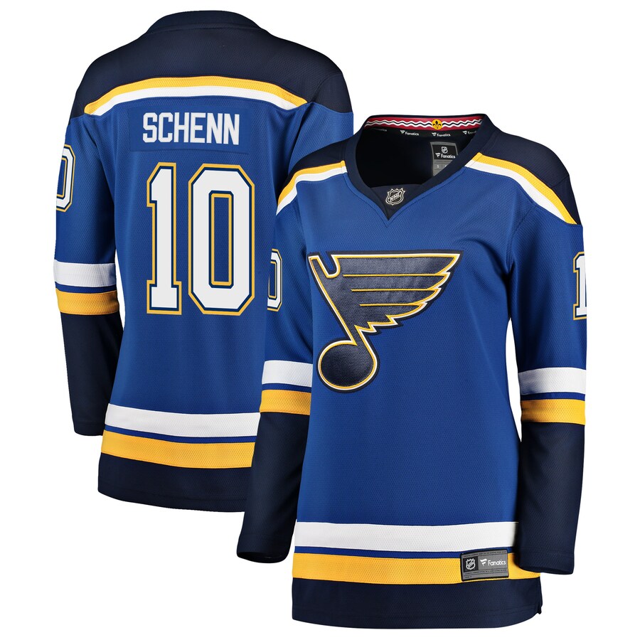 Women's St. Louis Blues Brayden Schenn Fanatics Branded Blue Breakaway Player Jersey - ujerseystore