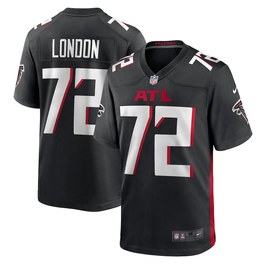Men's Atlanta Falcons LaCale London Nike  Black  Game Jersey - ujerseystore