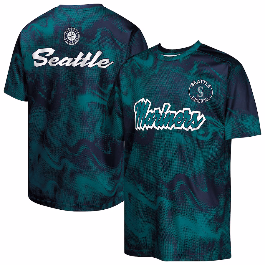 Youth Seattle Mariners Teal/Navy Pinch Hitter T-Shirt - ujerseystore