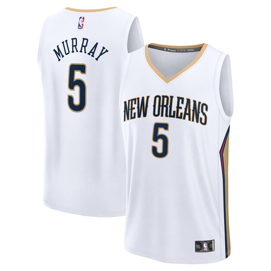 Youth New Orleans Pelicans Dejounte Murray Fanatics White Fast Break Replica Player Jersey - Association Edition - ujerseystore