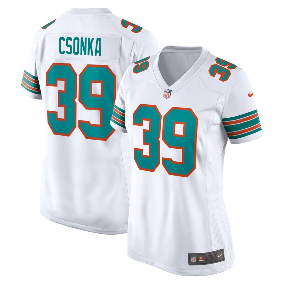 Women's Miami Dolphins Larry Csonka Nike White Retired Player Jersey - ujerseystore