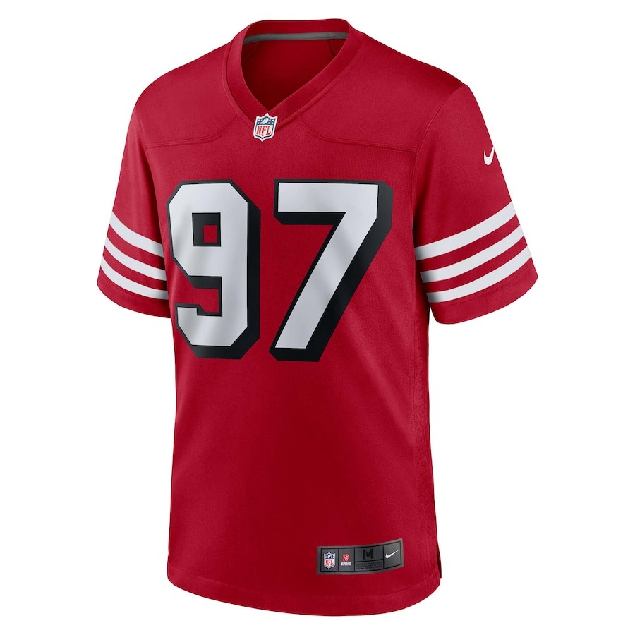 Men's San Francisco 49ers Nick Bosa Nike Scarlet Alternate Game Jersey - ujerseystore