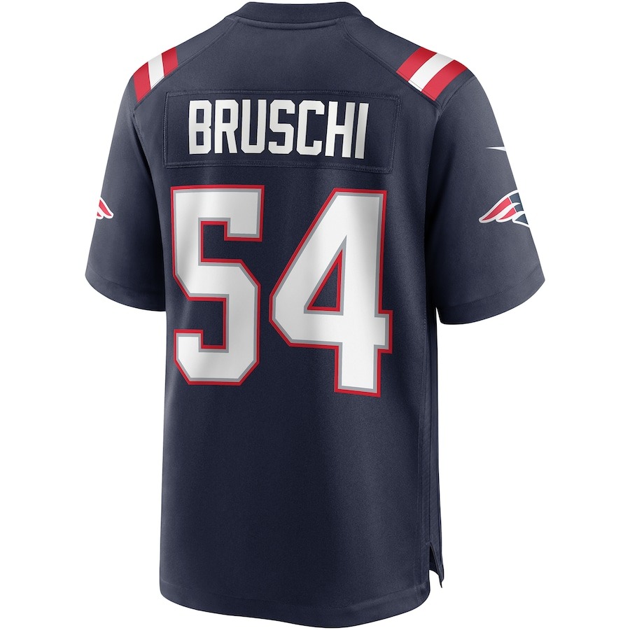 Men's New England Patriots Tedy Bruschi Nike Navy Game Retired Player Jersey - ujerseystore