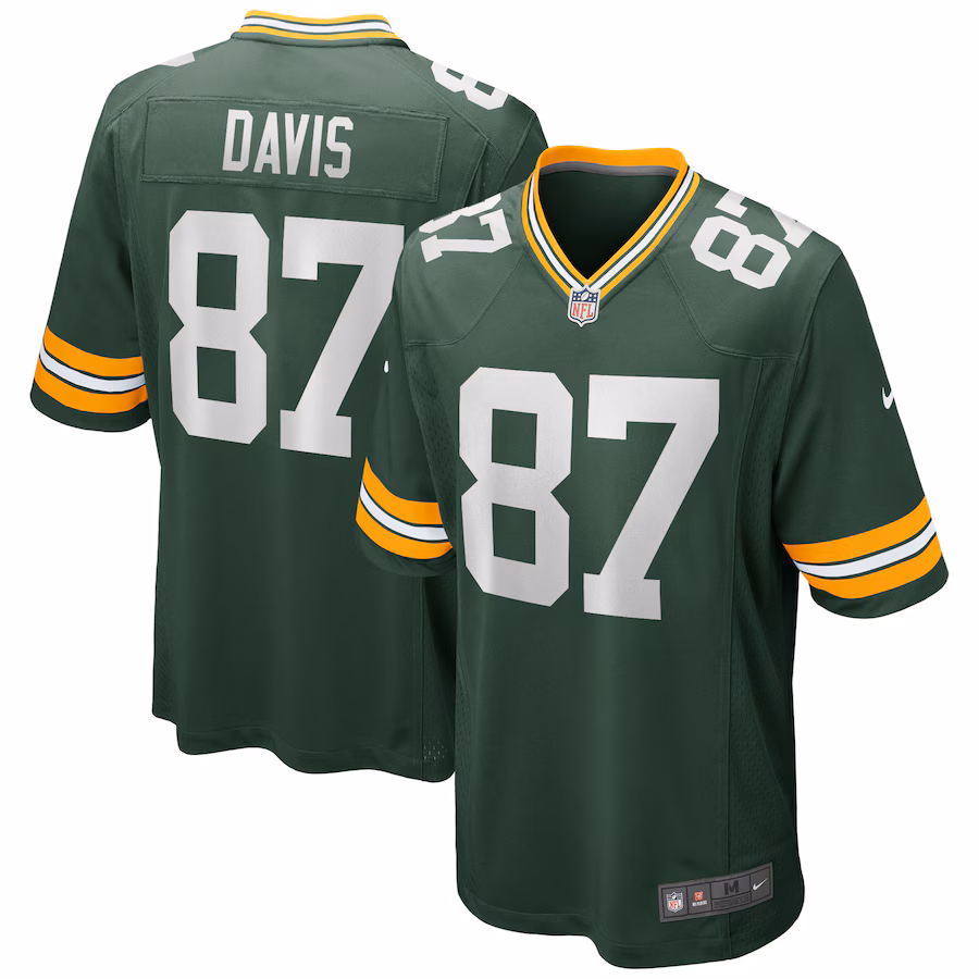 Men's Green Bay Packers Willie Davis Nike Green Game Retired Player Jersey - ujerseystore