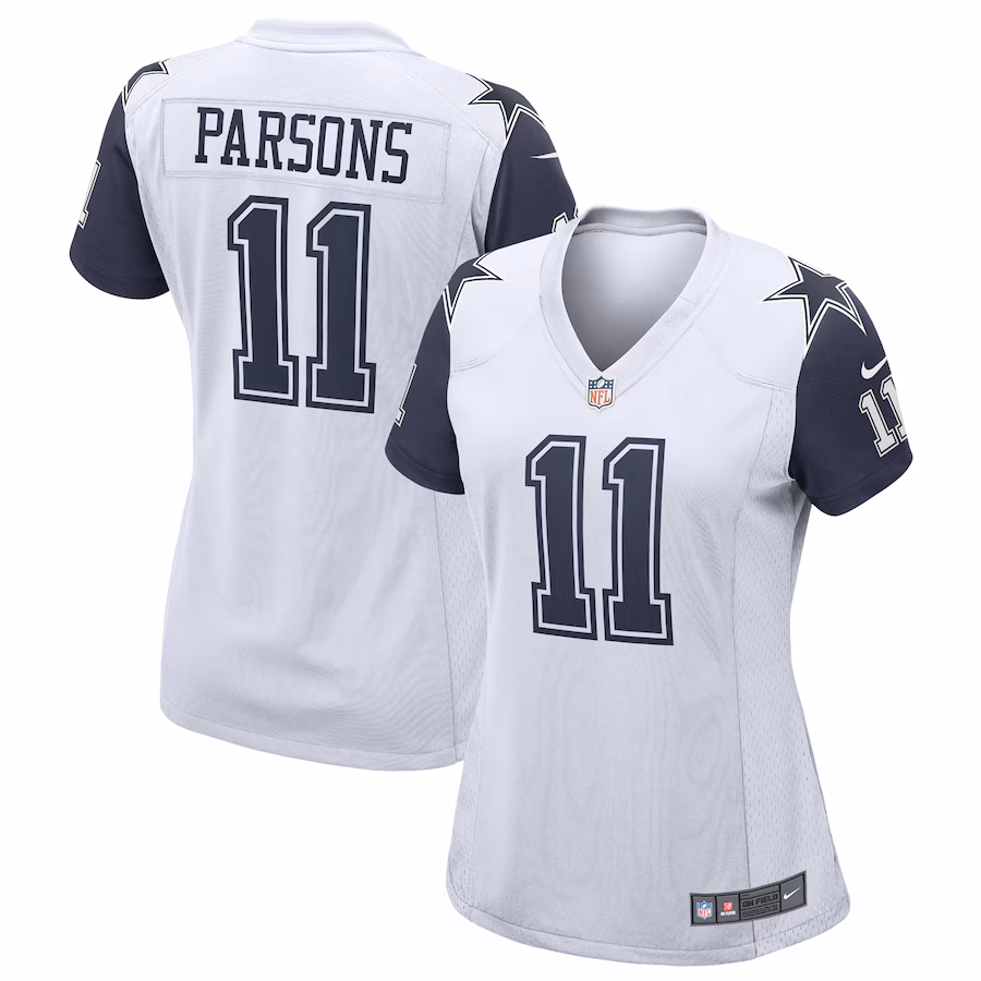Women's Dallas Cowboys Micah Parsons Nike White Alternate Game Jersey - ujerseystore