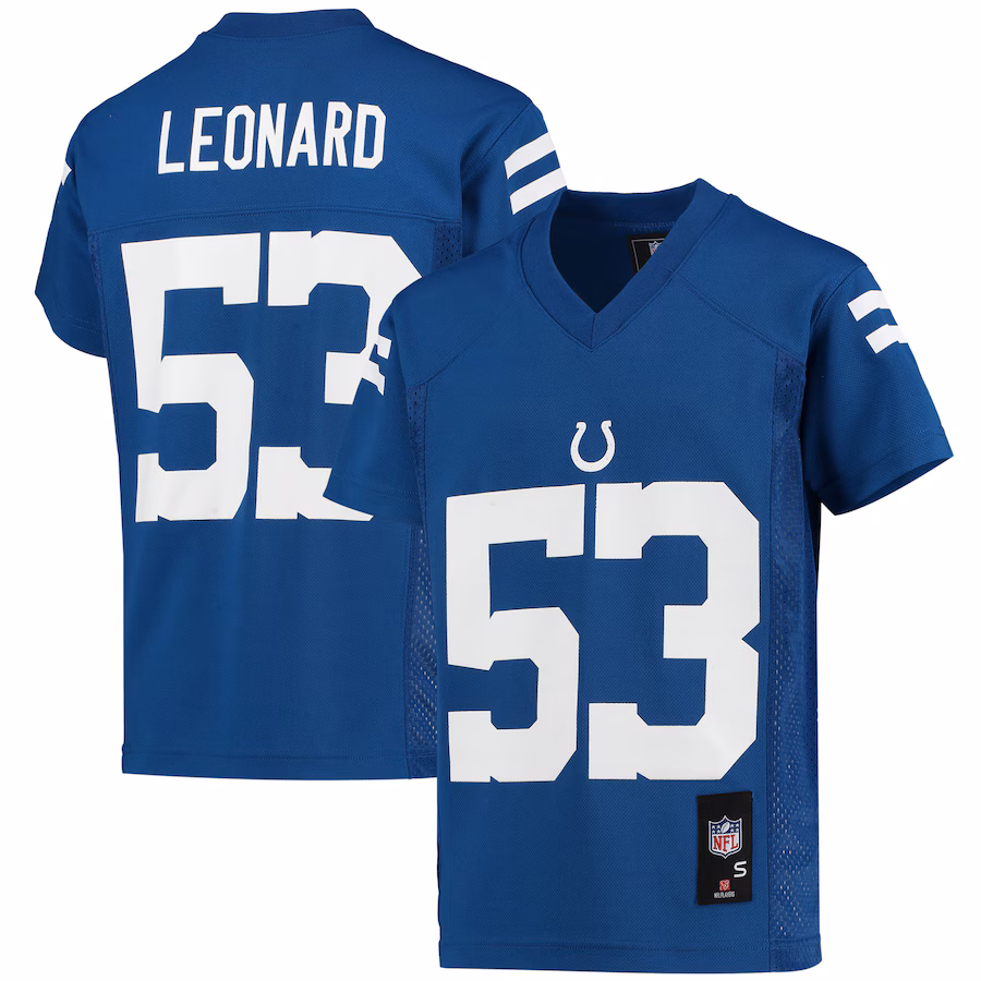 Youth Indianapolis Colts Shaquille Leonard Royal Replica Player Jersey - ujerseystore