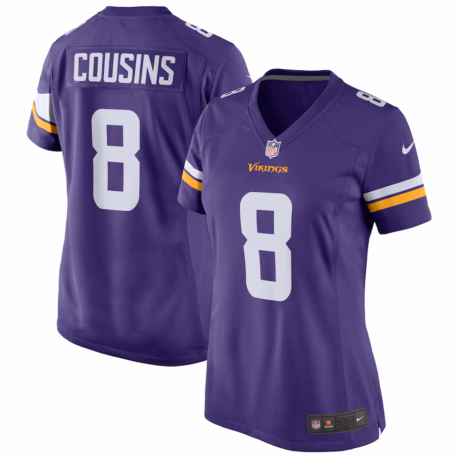 Women's Minnesota Vikings Kirk Cousins Nike Purple Player Jersey - ujerseystore