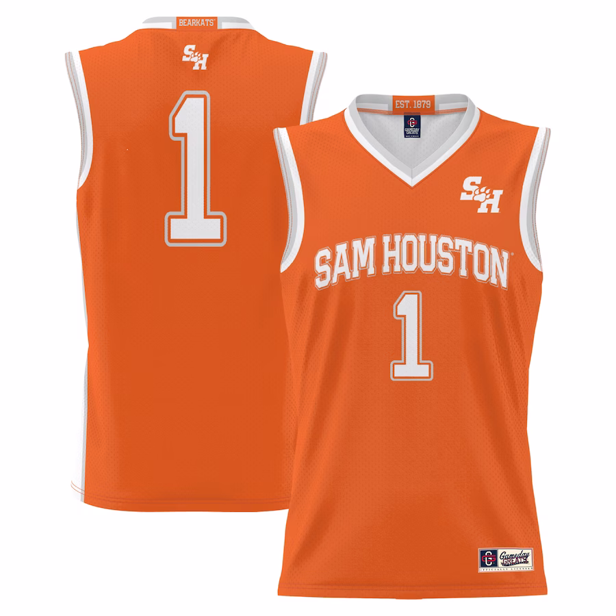 #1 Sam Houston State Bearkats GameDay Greats Youth Lightweight Replica Basketball Jersey - Orange - ujerseystore