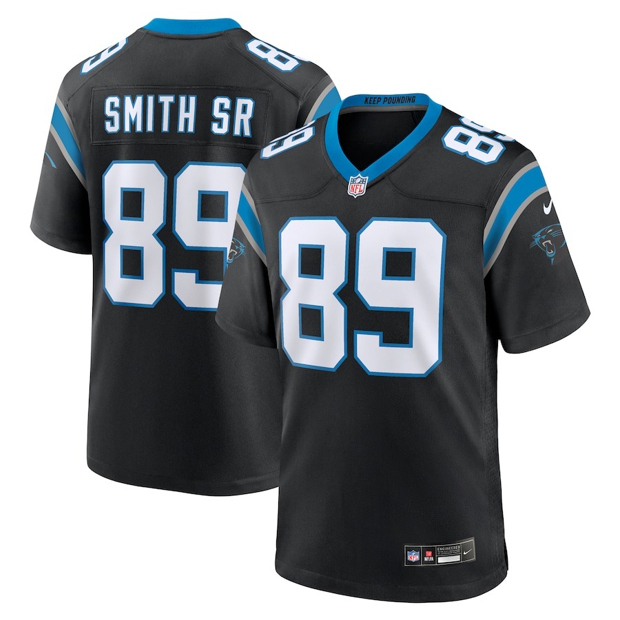 Men's Carolina Panthers Steve Smith Sr. Nike Black Retired Player Game Jersey - ujerseystore