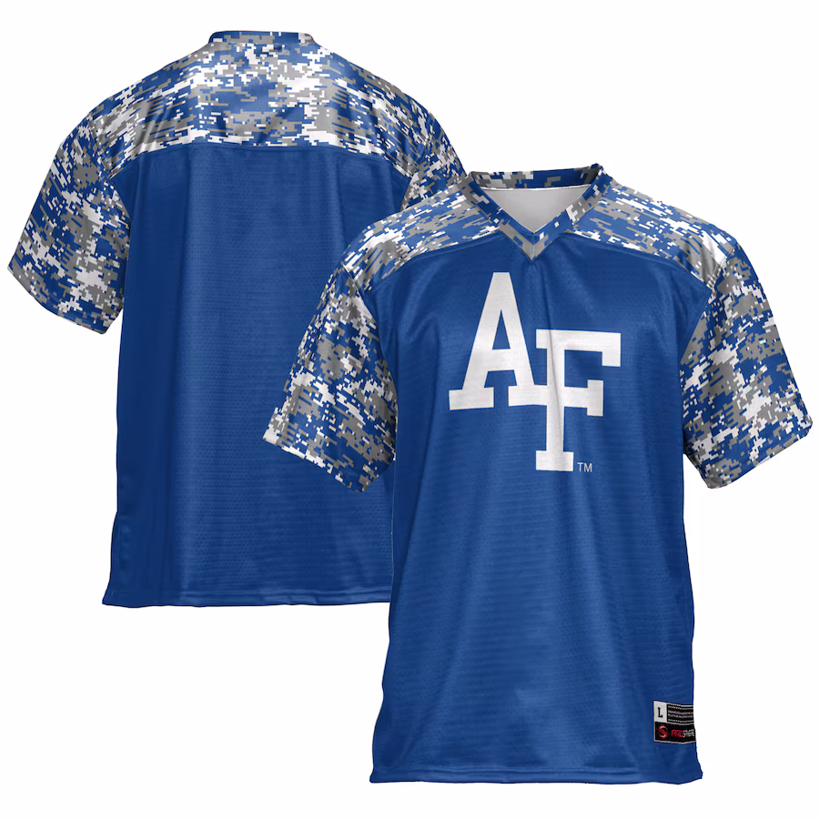 Men's GameDay Greats Blue Air Force Falcons Football Jersey - ujerseystore