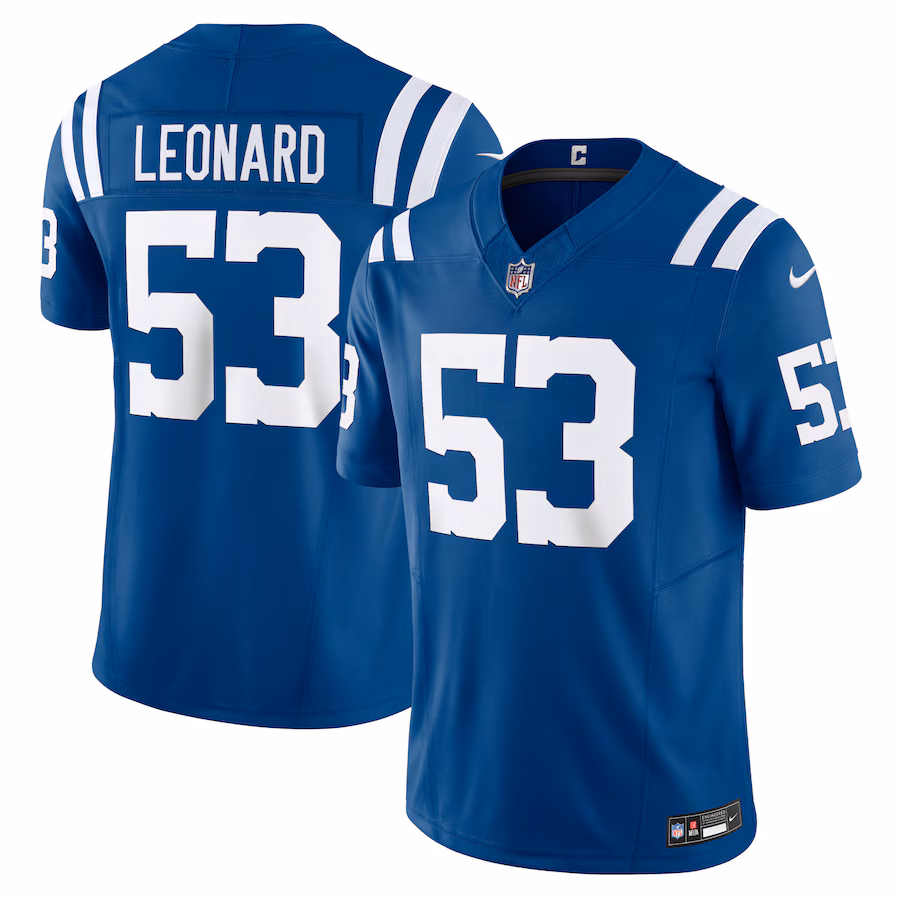 Men's Indianapolis Colts Shaquille Leonard Nike Royal Vapor F.U.S.E. Limited Jersey - ujerseystore