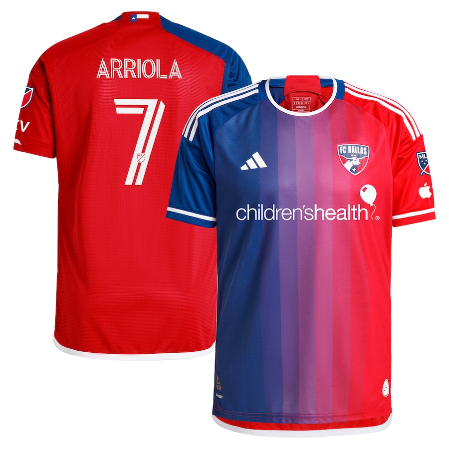 Men's FC Dallas Paul Arriola adidas Navy 2024 After Burner Authentic Player Jersey - ujerseystore