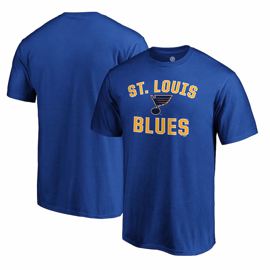 Men's St. Louis Blues Fanatics Blue Team Victory Arch T-Shirt - ujerseystore