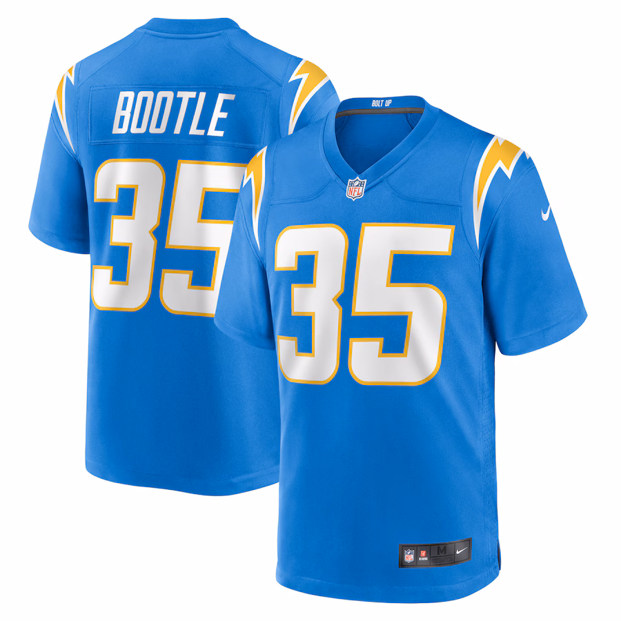 Men's Los Angeles Chargers Dicaprio Bootle Nike Powder Blue Team Game Jersey - ujerseystore