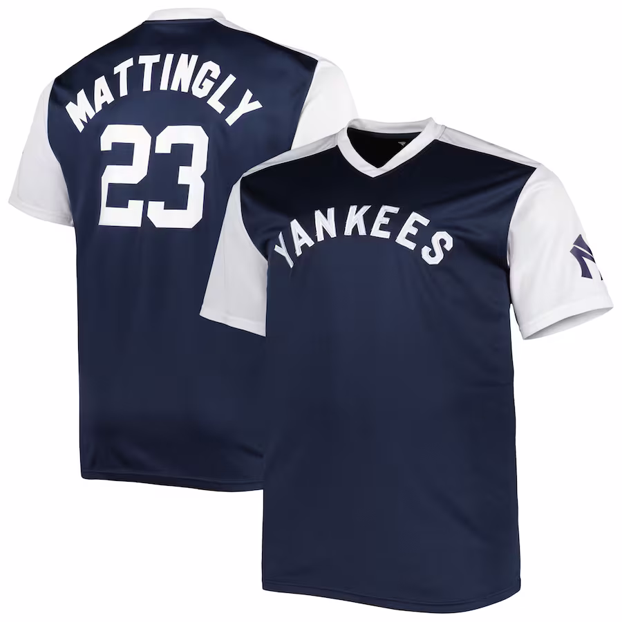 Men's New York Yankees Don Mattingly Navy/White Cooperstown Collection Replica Player Jersey - ujerseystore