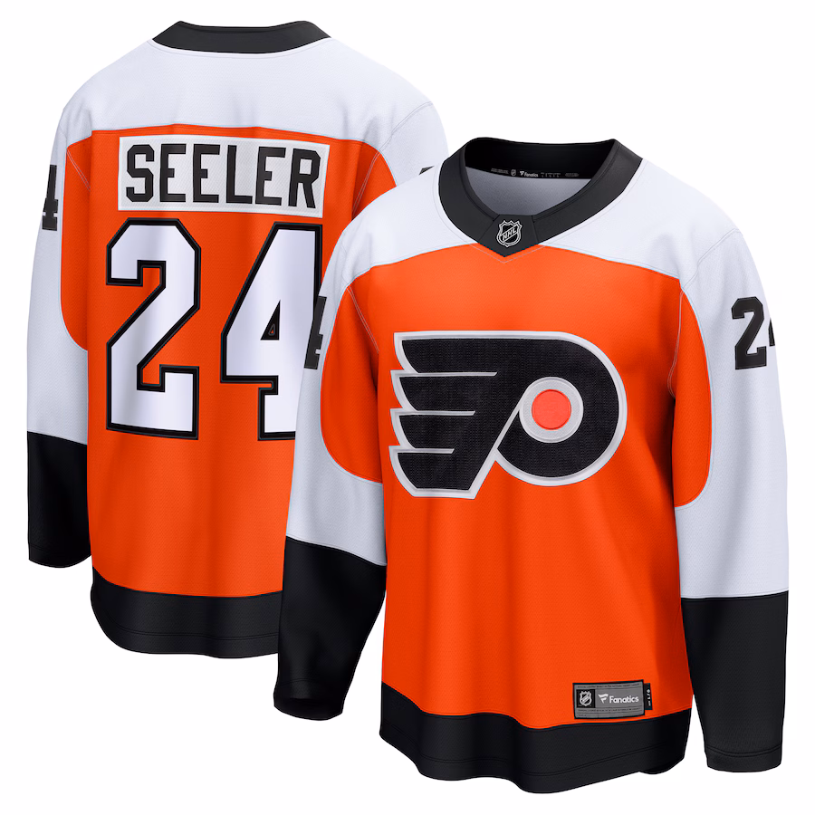 Men's Philadelphia Flyers Nick Seeler Fanatics Orange Home Breakaway Jersey - ujerseystore