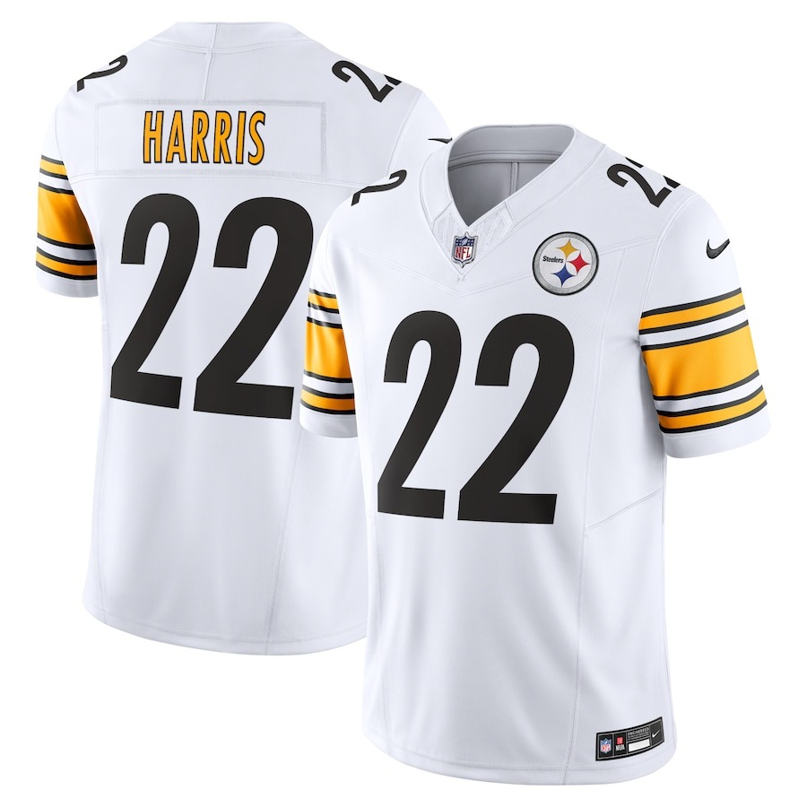 Men's Pittsburgh Steelers Najee Harris Nike White Vapor F.U.S.E. Limited Jersey - ujerseystore