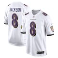 Men's Baltimore Ravens Lamar Jackson White Vapor Limited Jersey - ujerseystore