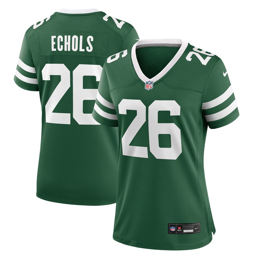Women's New York Jets Brandin Echols Nike Legacy Green Team Game Jersey - ujerseystore