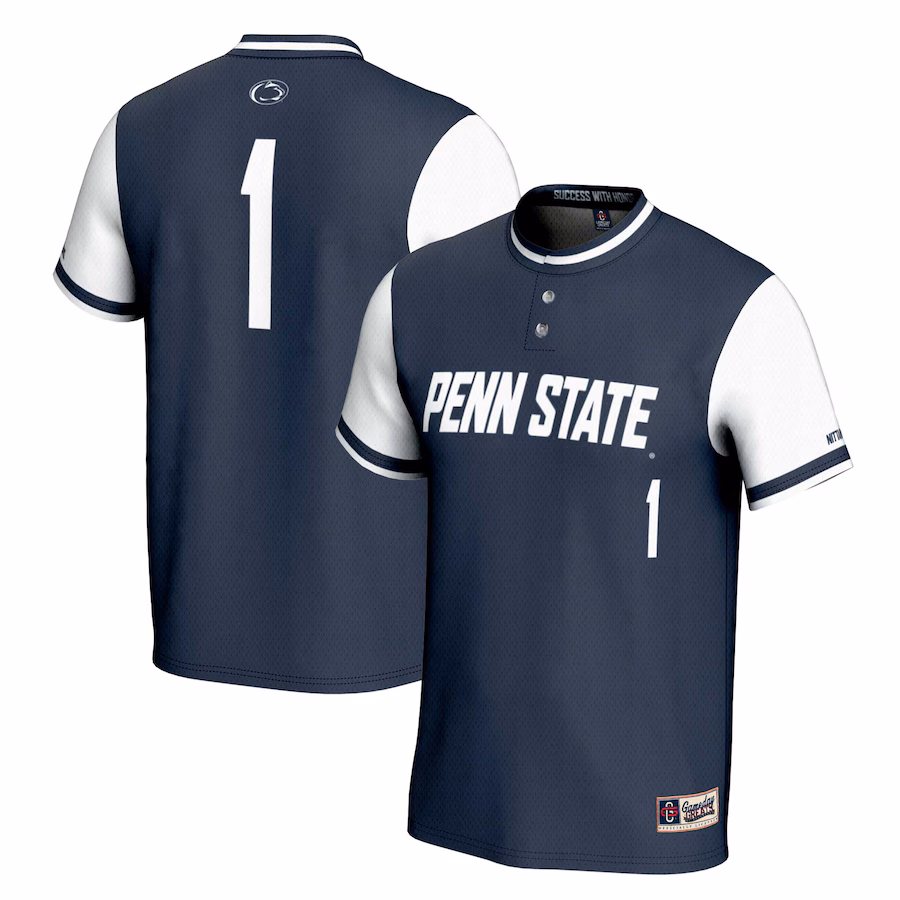 #1 Penn State Nittany Lions GameDay Greats Youth Lightweight Softball Jersey - Navy - ujerseystore