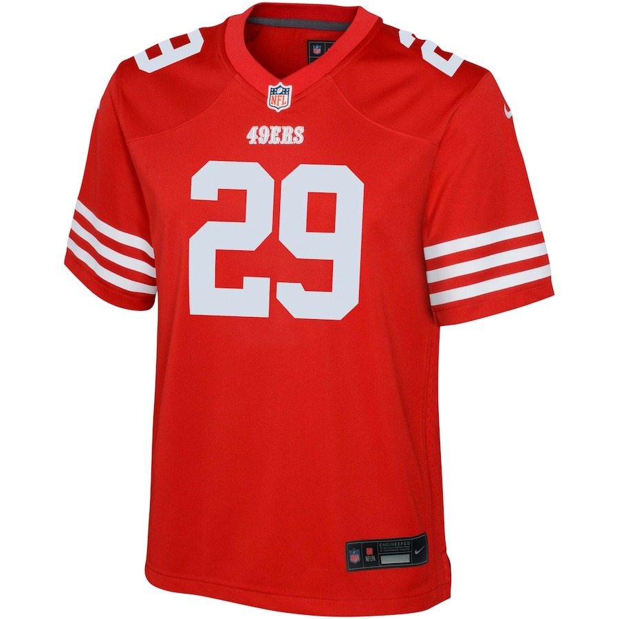 Youth San Francisco 49ers Talanoa Hufanga Nike Scarlet Game Jersey - ujerseystore