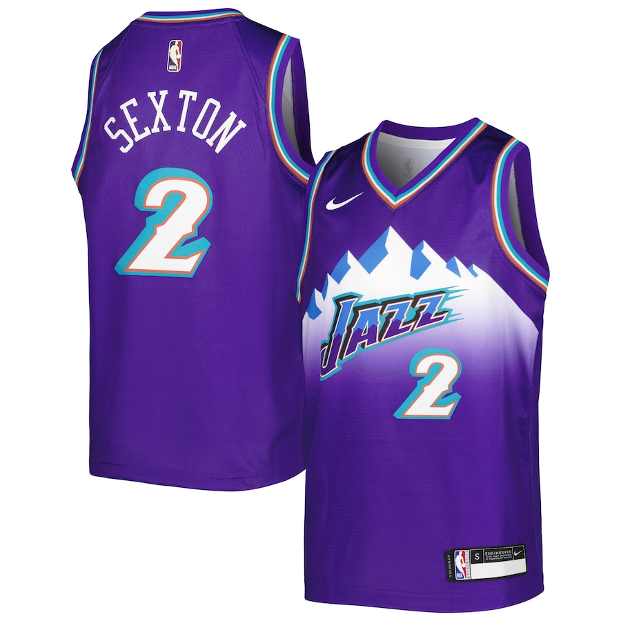 Youth Utah Jazz Collin Sexton Nike Purple 2022/23 Swingman Jersey - City Edition - ujerseystore
