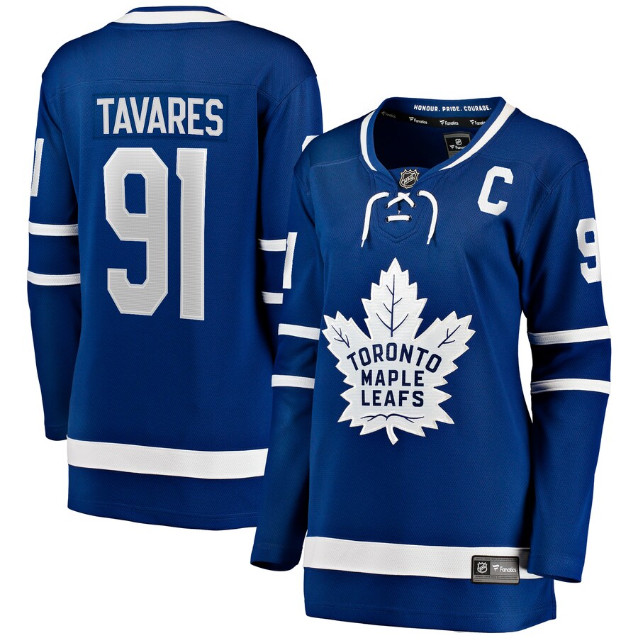 Women's Toronto Maple Leafs John Tavares Fanatics Branded Blue Home Breakaway Player Jersey - ujerseystore
