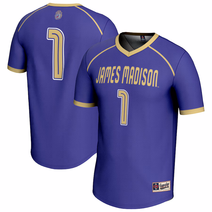 Youth GameDay Greats #1 Purple James Madison Dukes Lightweight Women's Lacrosse Fashion Jersey - ujerseystore
