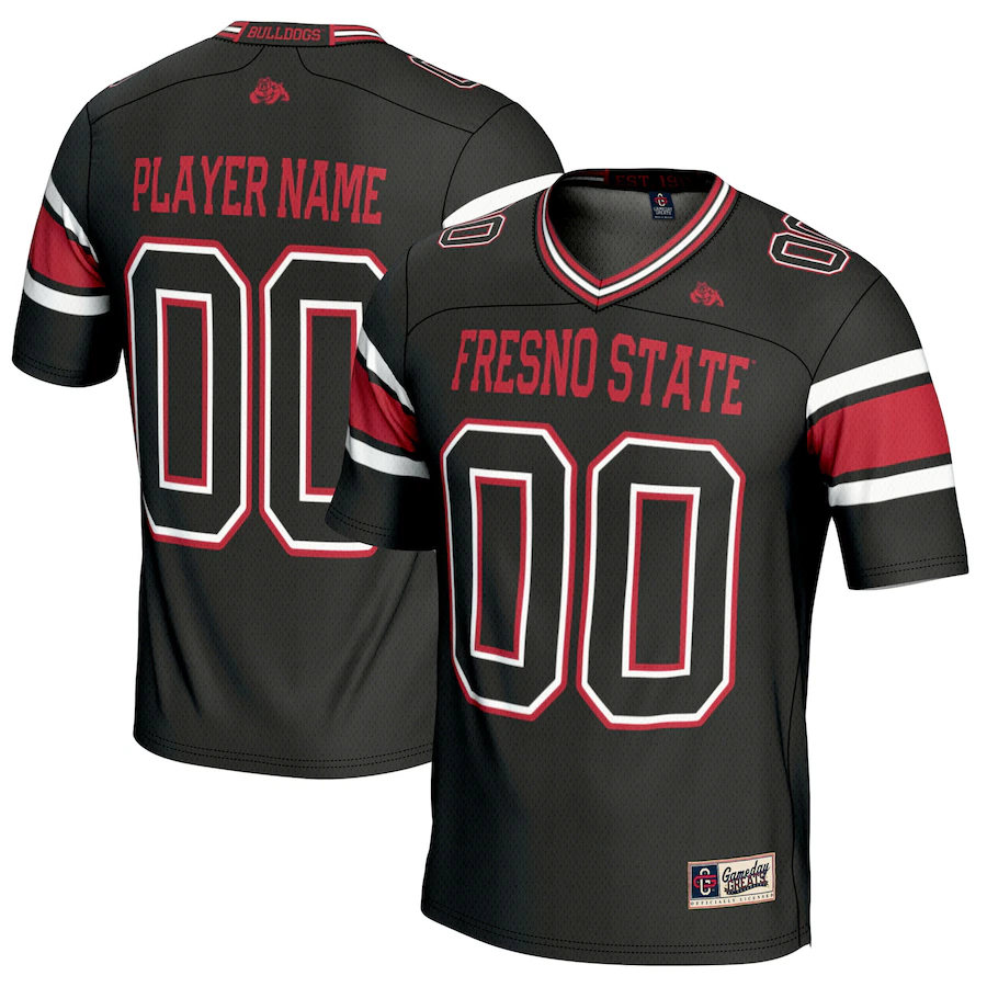 Fresno State Bulldogs GameDay Greats Youth NIL Pick-A-Player Football Jersey - Black - ujerseystore