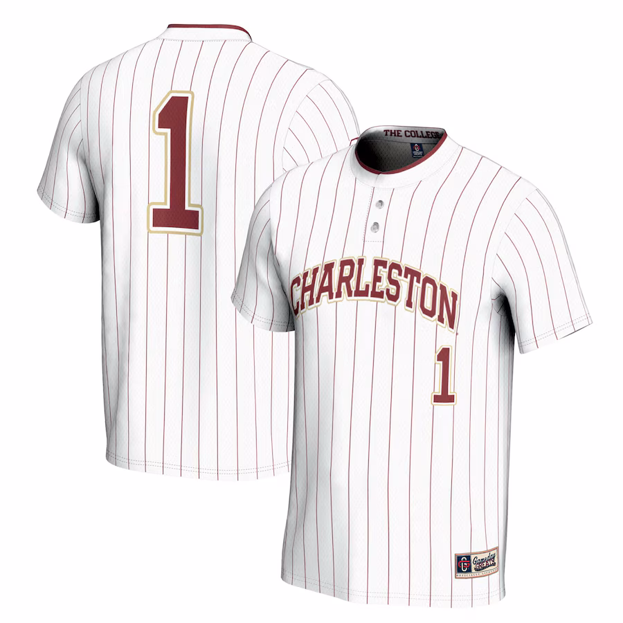Unisex GameDay Greats #1 White Charleston Cougars Lightweight Softball Jersey - ujerseystore