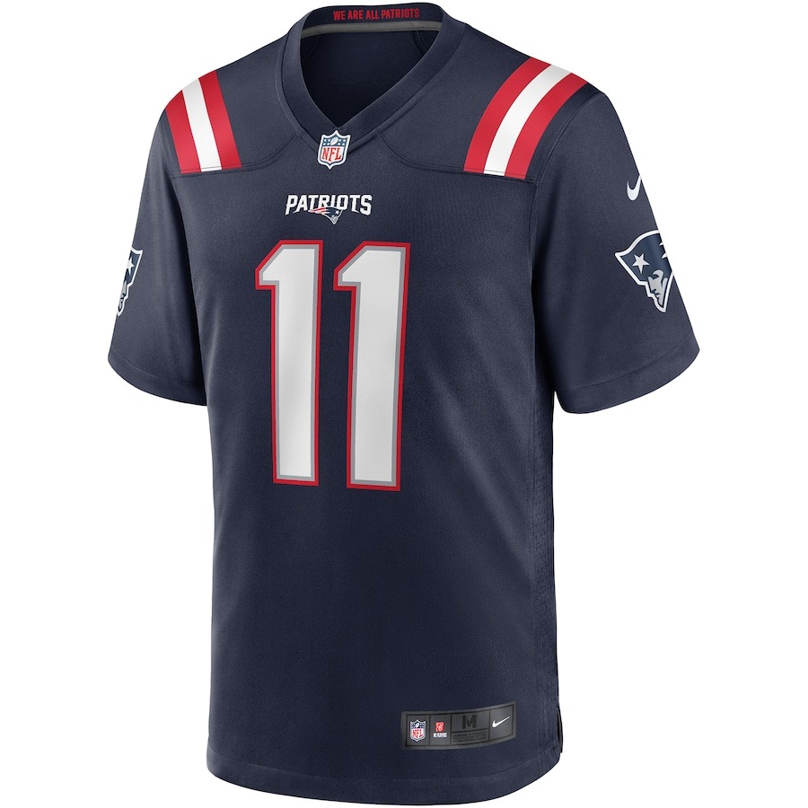 Men's New England Patriots Drew Bledsoe Nike Navy Game Retired Player Jersey - ujerseystore