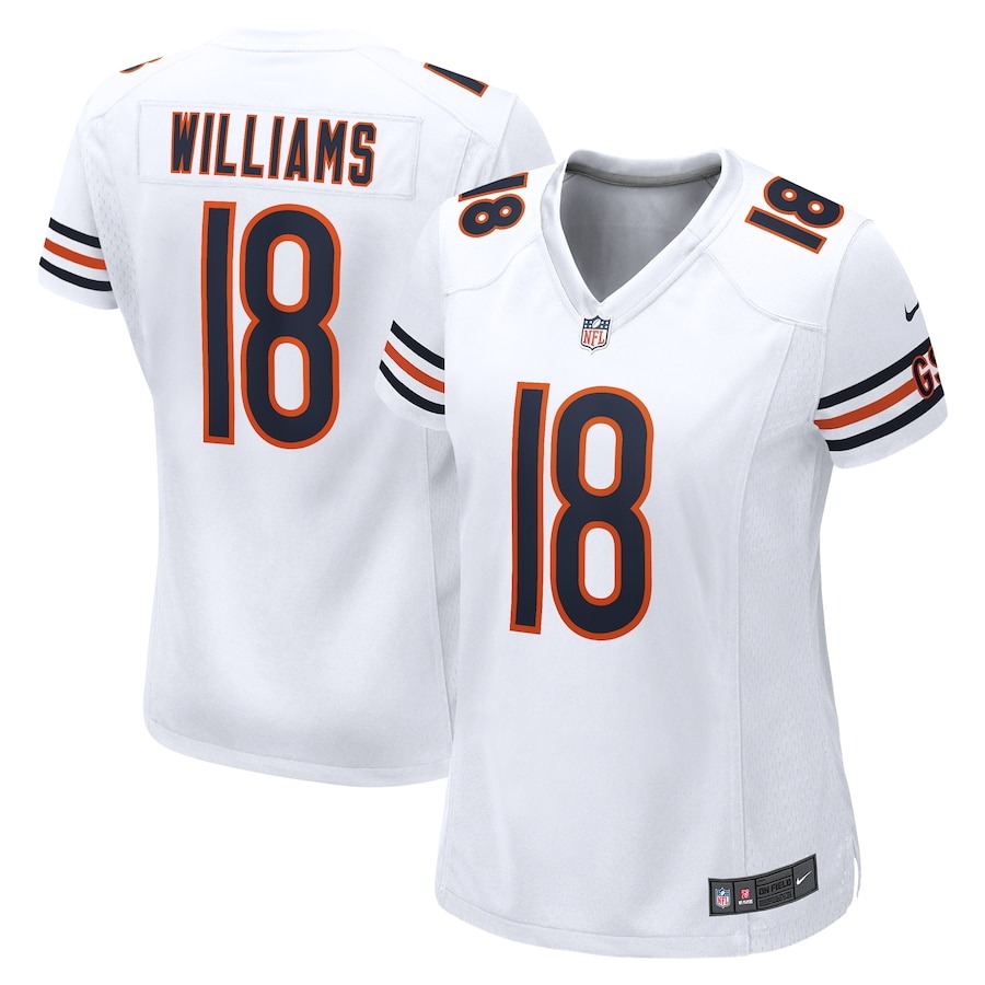 Women's Chicago Bears Caleb Williams Nike White 2024 NFL Draft Game Player Jersey - ujerseystore