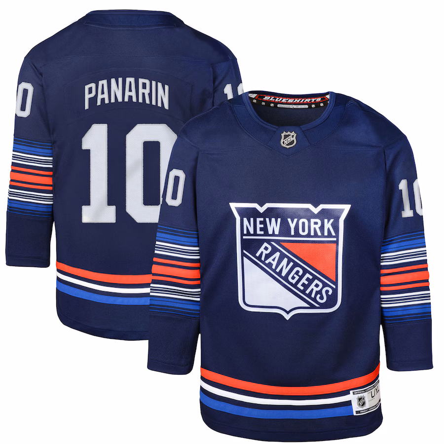 Youth New York Rangers Artemi Panarin Navy Alternate Premier Player Jersey - ujerseystore