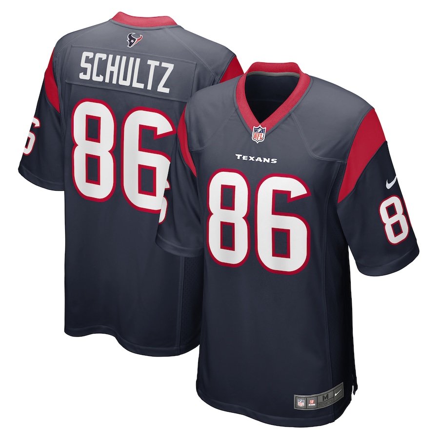 Men's Houston Texans Dalton Schultz Nike Navy Team Game Jersey - ujerseystore