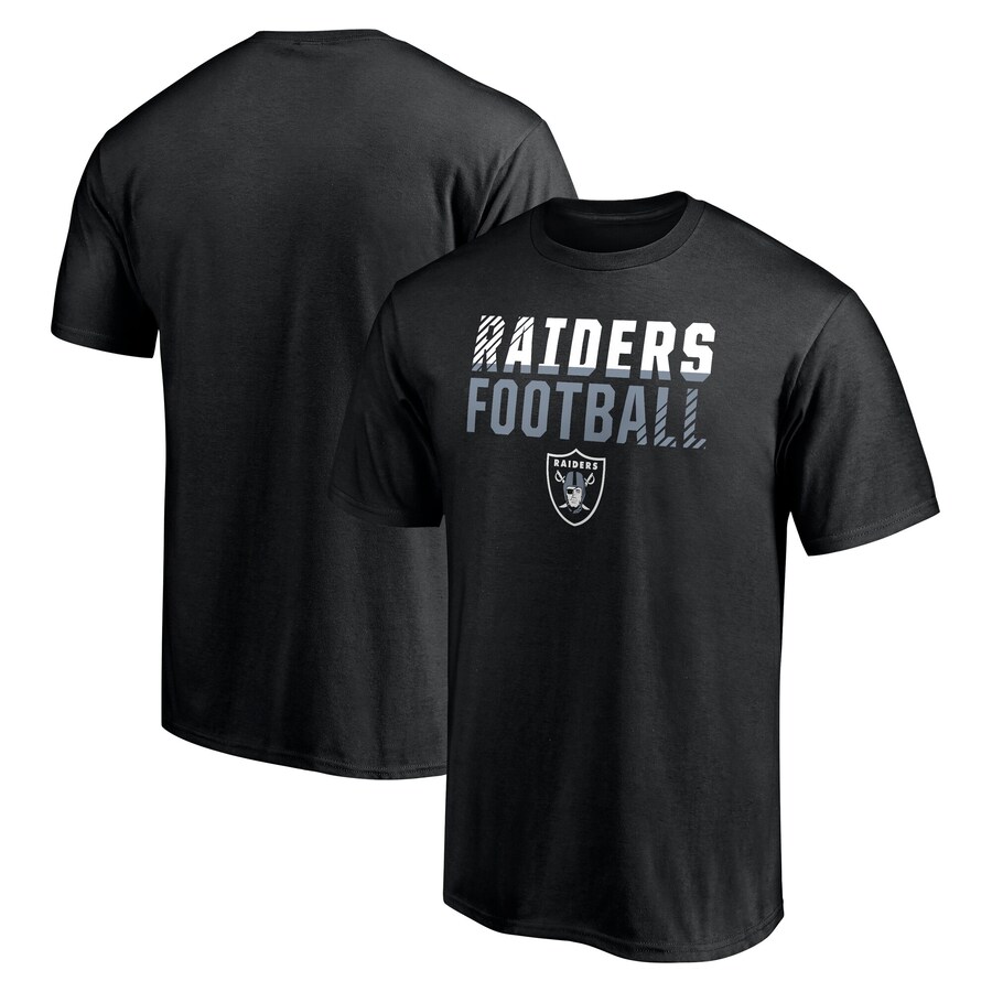 Men's Las Vegas Raiders Fanatics Black Fade Out T-Shirt - ujerseystore