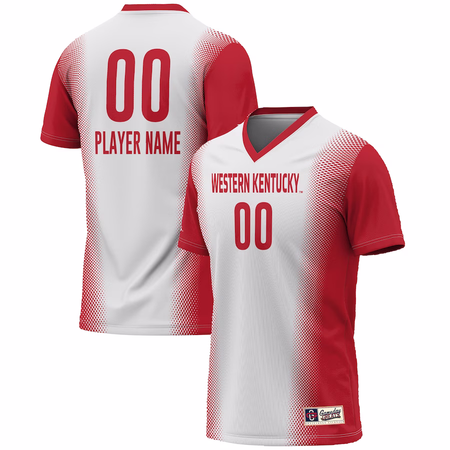 Western Kentucky Hilltoppers GameDay Greats Unisex NIL Pick-A-Player Lightweight Women's Soccer Jersey - White - ujerseystore