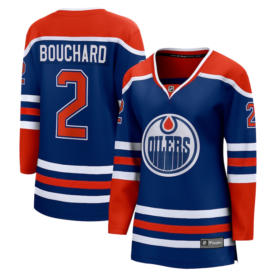 Women's Edmonton Oilers Evan Bouchard Fanatics Royal Home Breakaway Player Jersey - ujerseystore