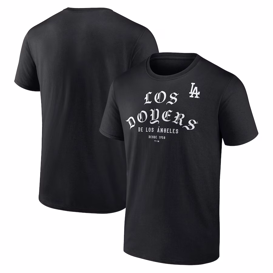 Men's Los Angeles Dodgers Black City of Angels T-Shirt - ujerseystore