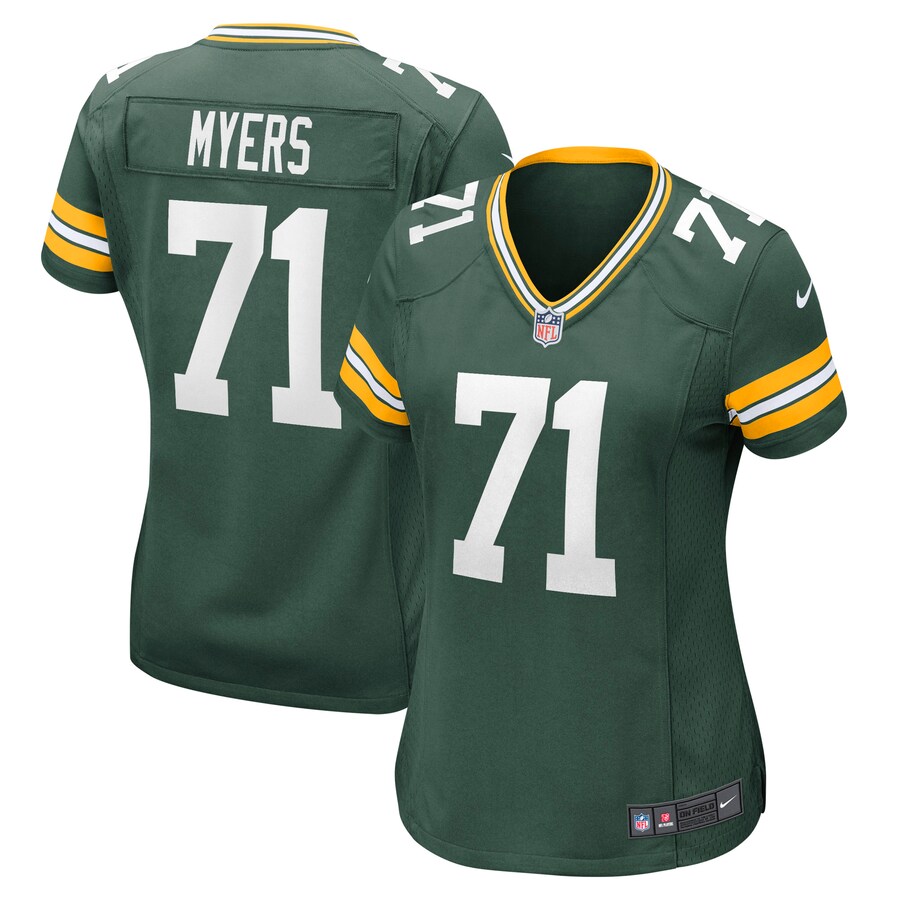 Women's Green Bay Packers Josh Myers Nike Green Nike Game Jersey - ujerseystore