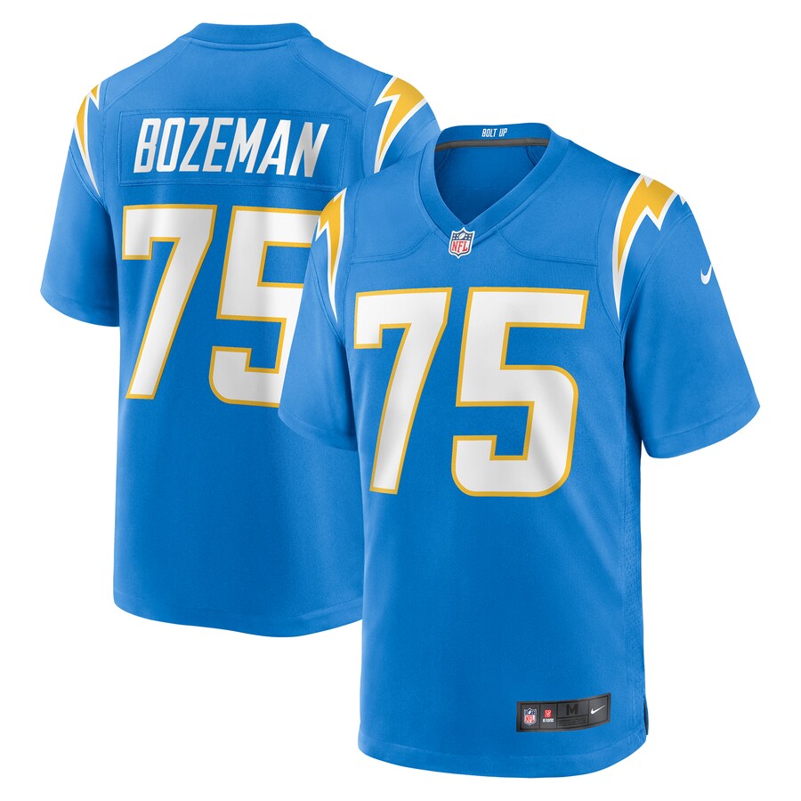 Men's Los Angeles Chargers Bradley Bozeman Nike  Powder Blue  Game Jersey - ujerseystore