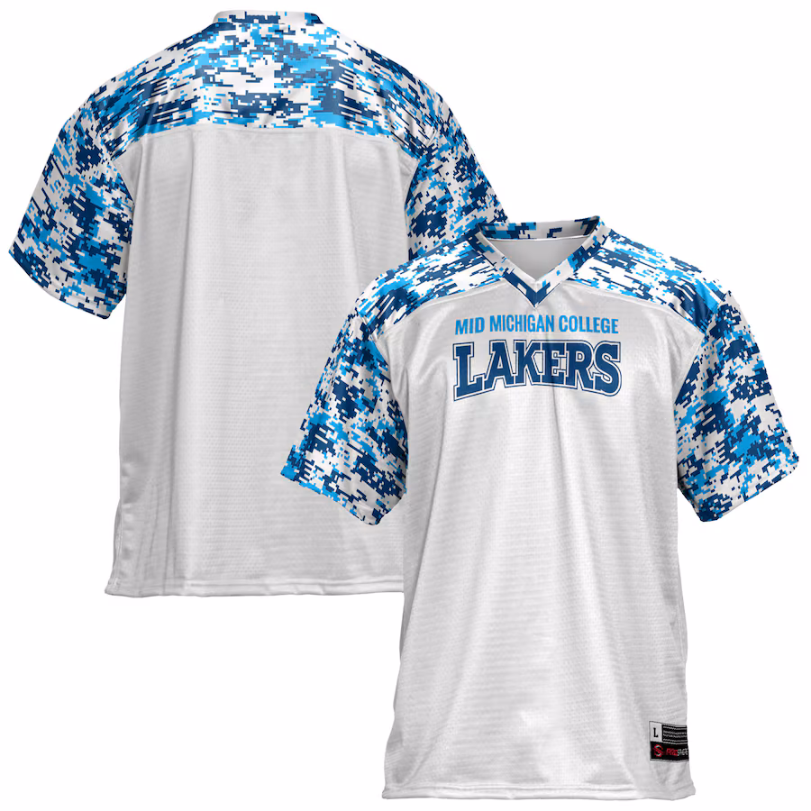 Mid Michigan College GameDay Greats Football Jersey - White - ujerseystore