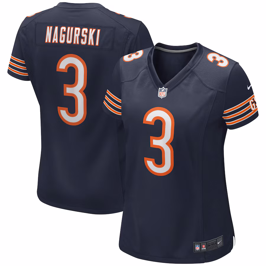 Women's Chicago Bears Bronko Nagurski Nike Navy Game Retired Player Jersey - ujerseystore