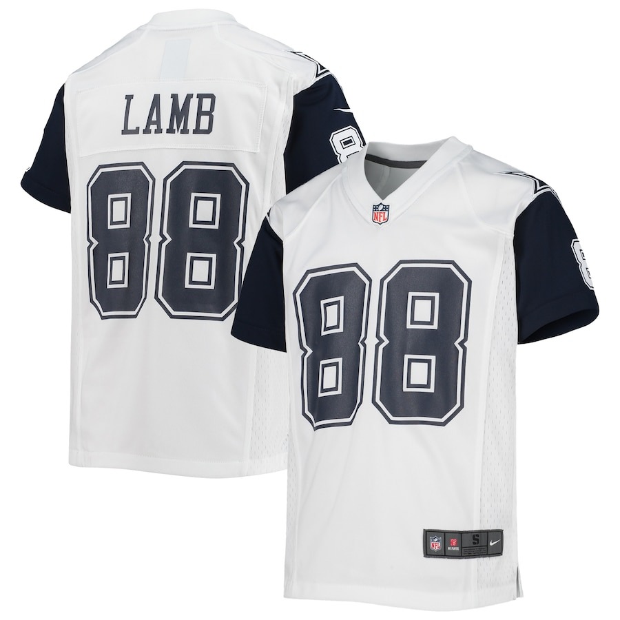 Youth Dallas Cowboys CeeDee Lamb Nike White Alternate Game Jersey - ujerseystore