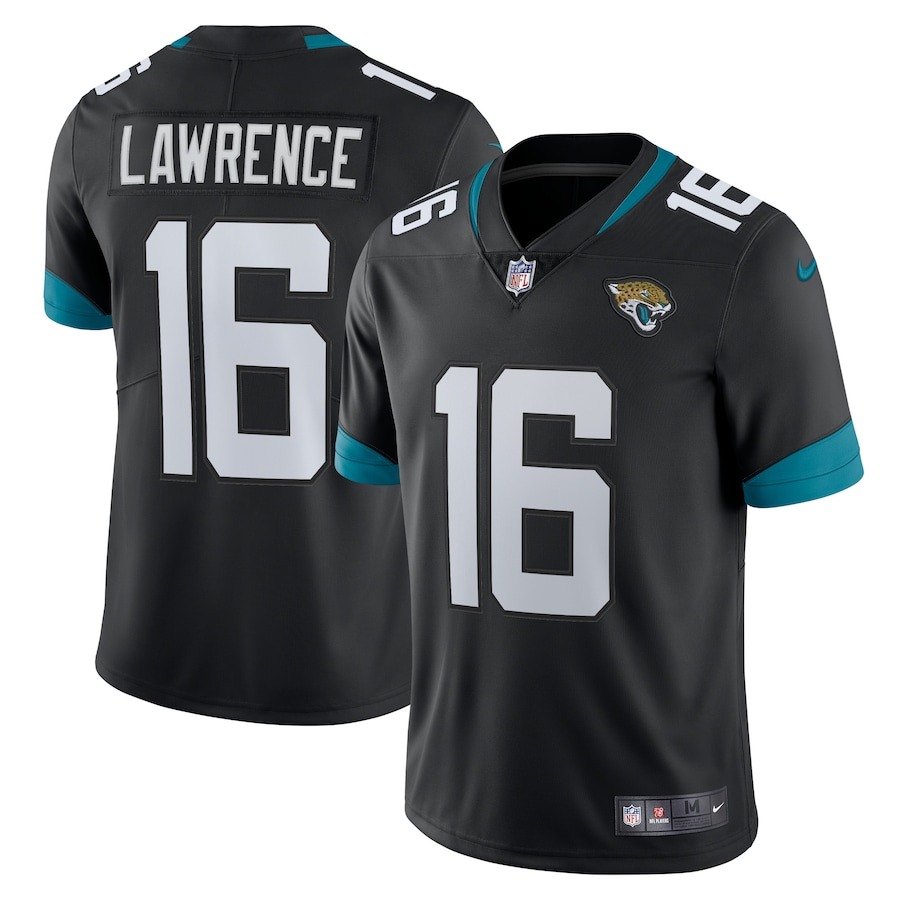 Men's Jacksonville Jaguars Trevor Lawrence Nike Black Alternate Vapor Limited Jersey - ujerseystore