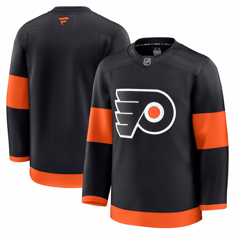 Men's Philadelphia Flyers Fanatics Black Alternate Premium Jersey - ujerseystore